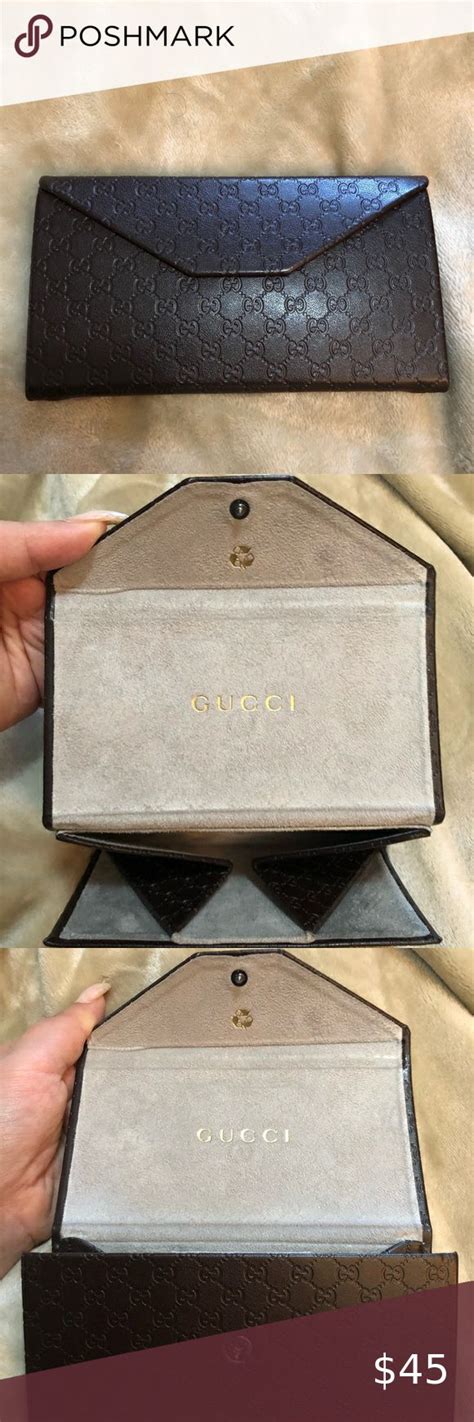 gucci purse leather sunglasses case attached|authentic gucci sunglasses case.